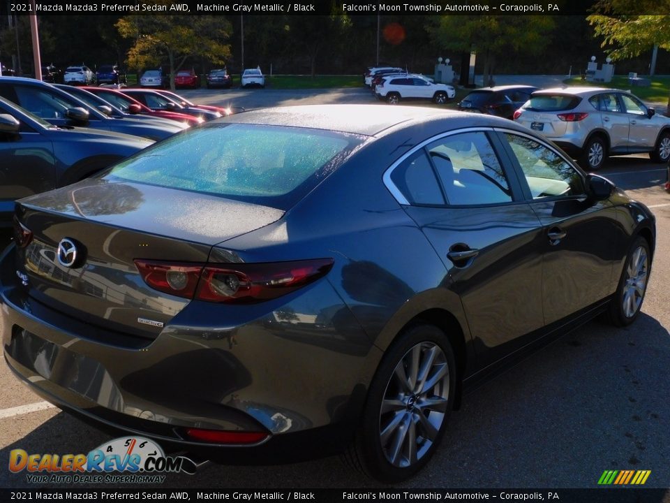 2021 Mazda Mazda3 Preferred Sedan AWD Machine Gray Metallic / Black Photo #2