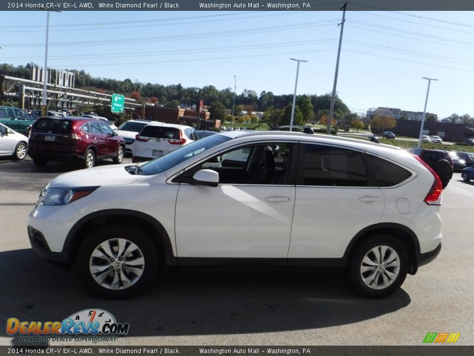 2014 Honda CR-V EX-L AWD White Diamond Pearl / Black Photo #6