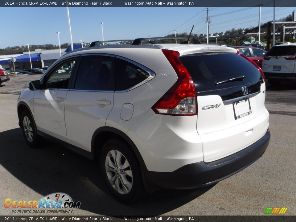 2014 Honda CR-V EX-L AWD White Diamond Pearl / Black Photo #7