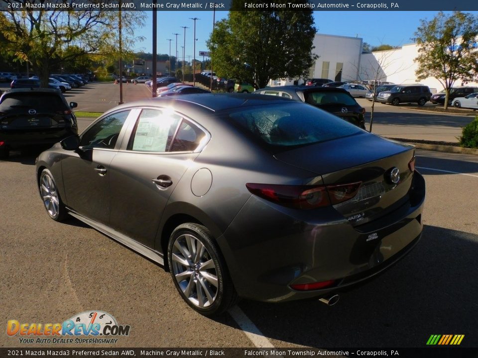 2021 Mazda Mazda3 Preferred Sedan AWD Machine Gray Metallic / Black Photo #5
