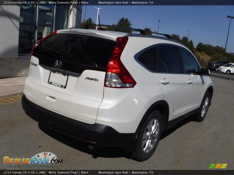 2014 Honda CR-V EX-L AWD White Diamond Pearl / Black Photo #9