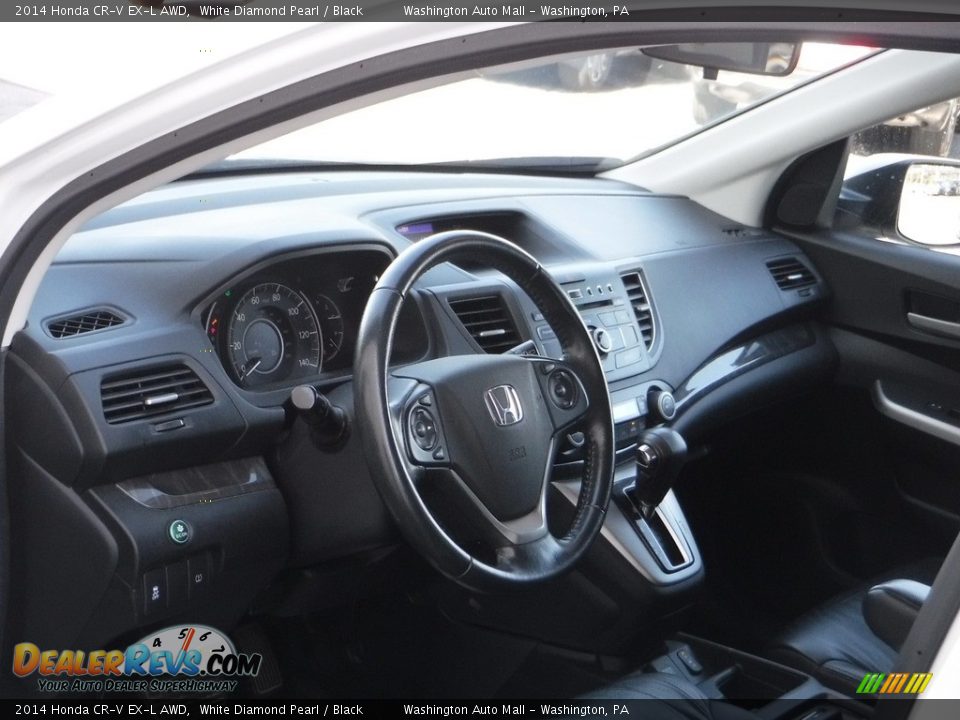 2014 Honda CR-V EX-L AWD White Diamond Pearl / Black Photo #12