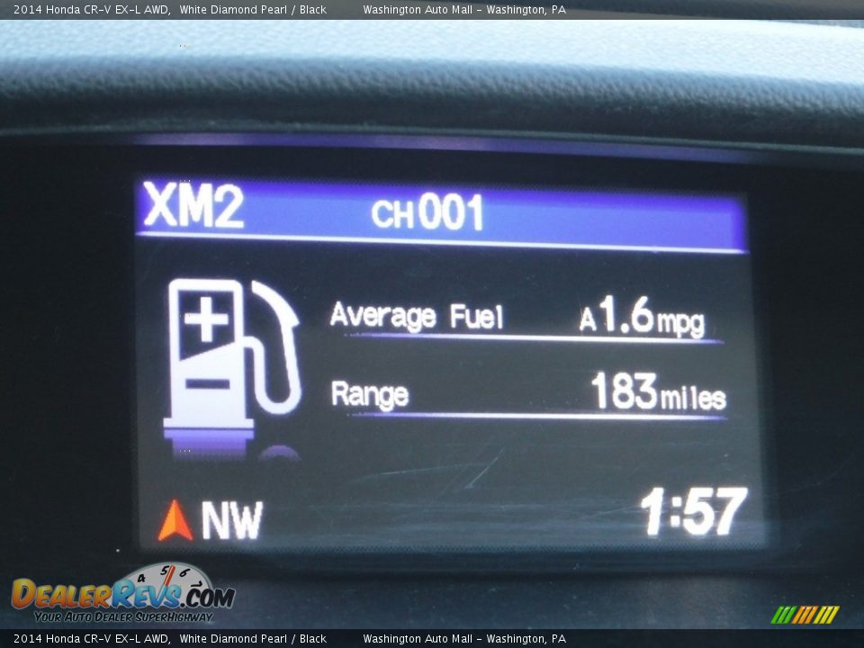 2014 Honda CR-V EX-L AWD White Diamond Pearl / Black Photo #18