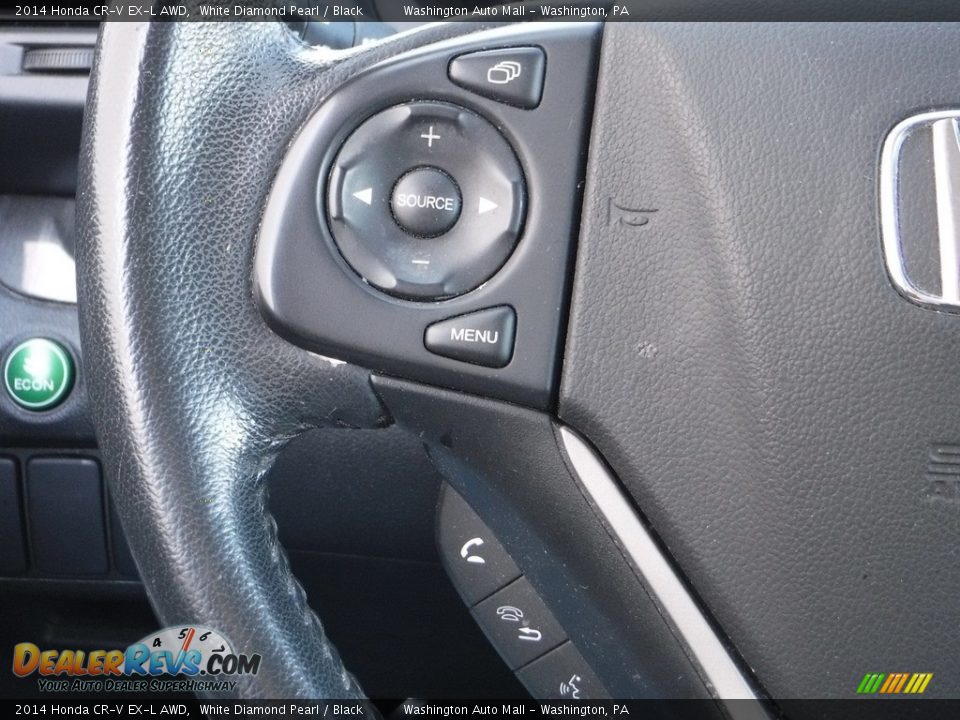 2014 Honda CR-V EX-L AWD White Diamond Pearl / Black Photo #23