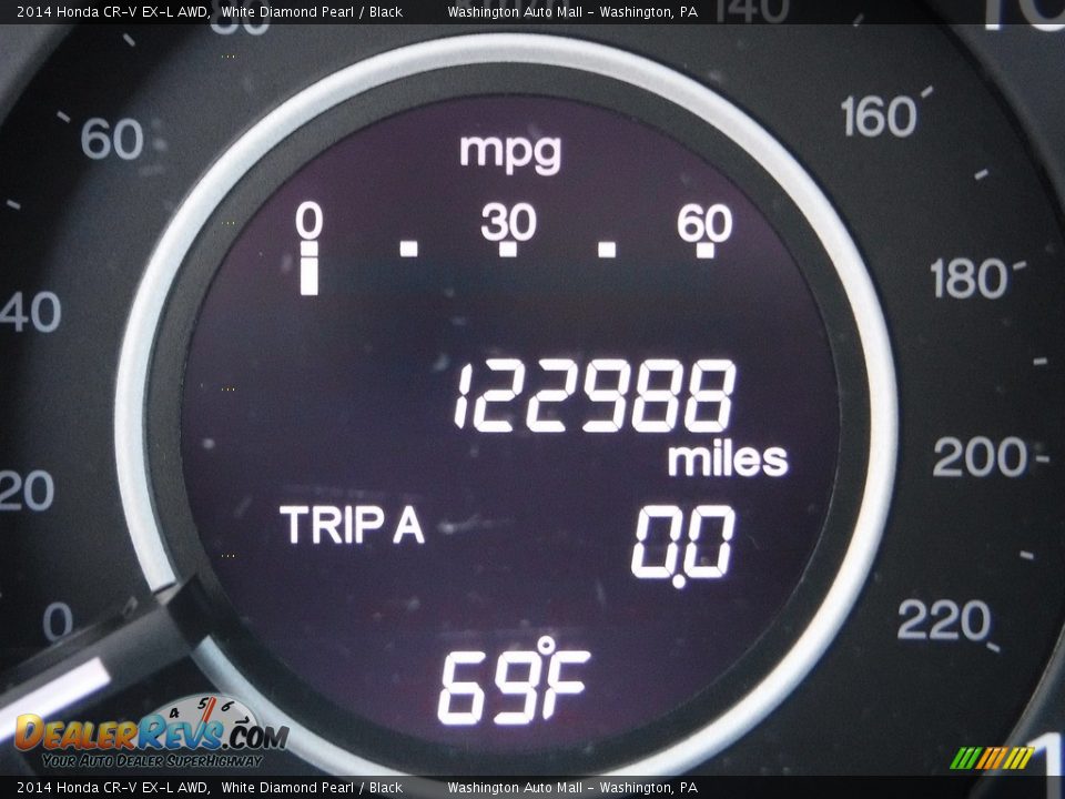 2014 Honda CR-V EX-L AWD White Diamond Pearl / Black Photo #30