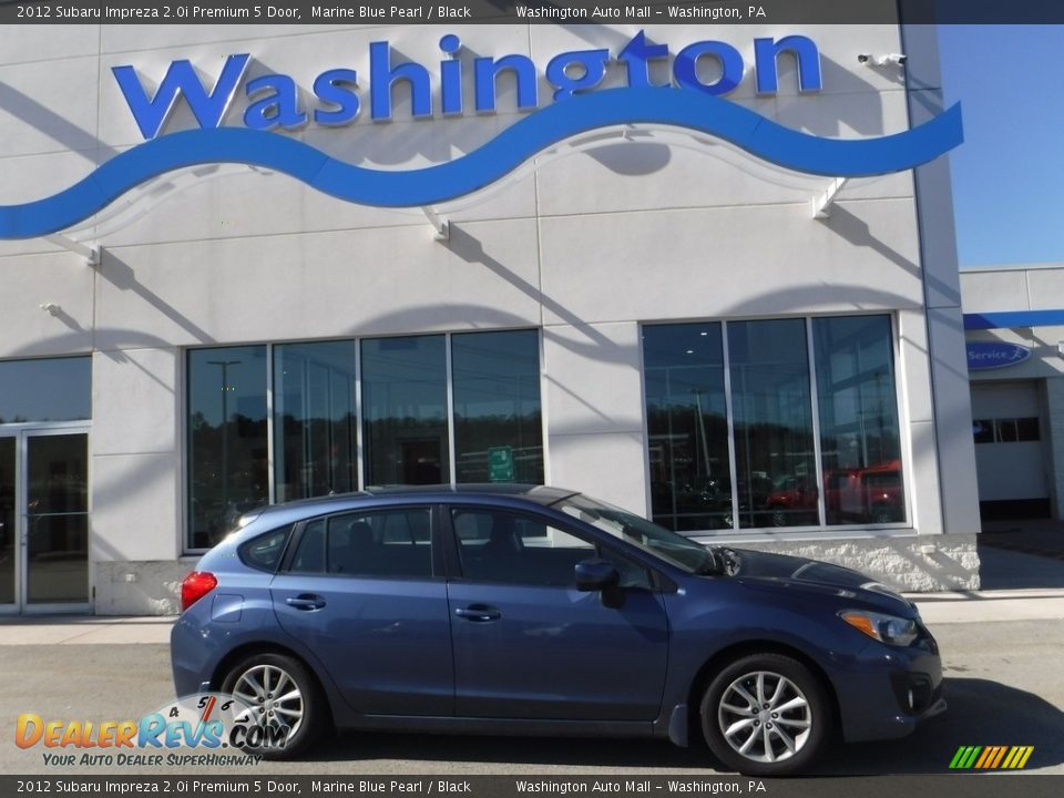 2012 Subaru Impreza 2.0i Premium 5 Door Marine Blue Pearl / Black Photo #2