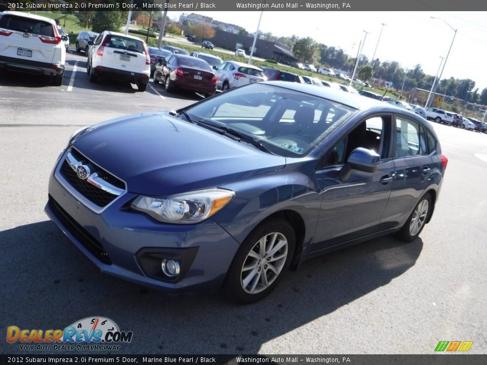 2012 Subaru Impreza 2.0i Premium 5 Door Marine Blue Pearl / Black Photo #5