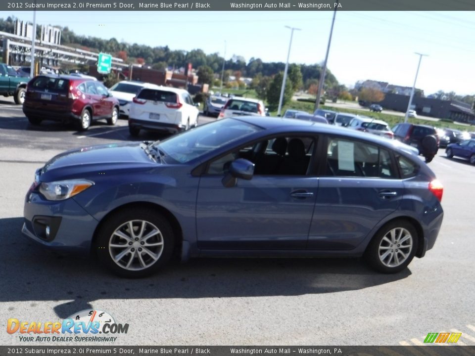 2012 Subaru Impreza 2.0i Premium 5 Door Marine Blue Pearl / Black Photo #6