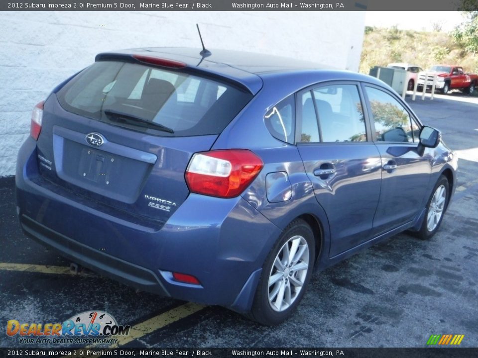 2012 Subaru Impreza 2.0i Premium 5 Door Marine Blue Pearl / Black Photo #9