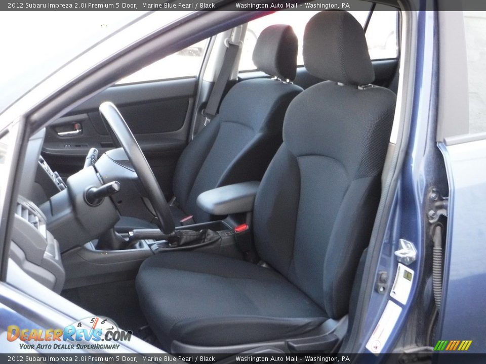 2012 Subaru Impreza 2.0i Premium 5 Door Marine Blue Pearl / Black Photo #11