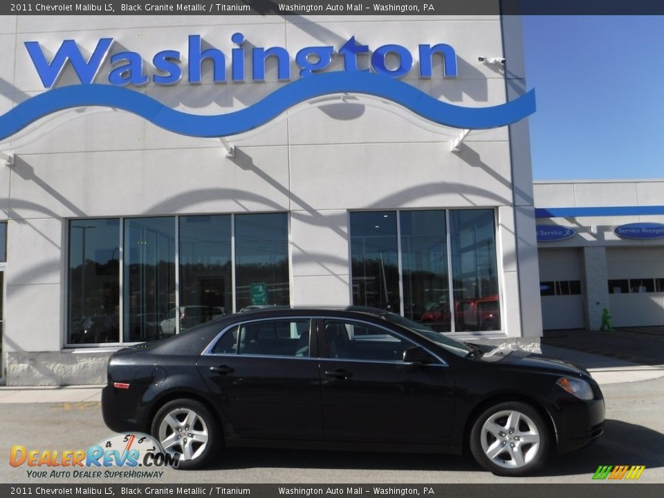 2011 Chevrolet Malibu LS Black Granite Metallic / Titanium Photo #2