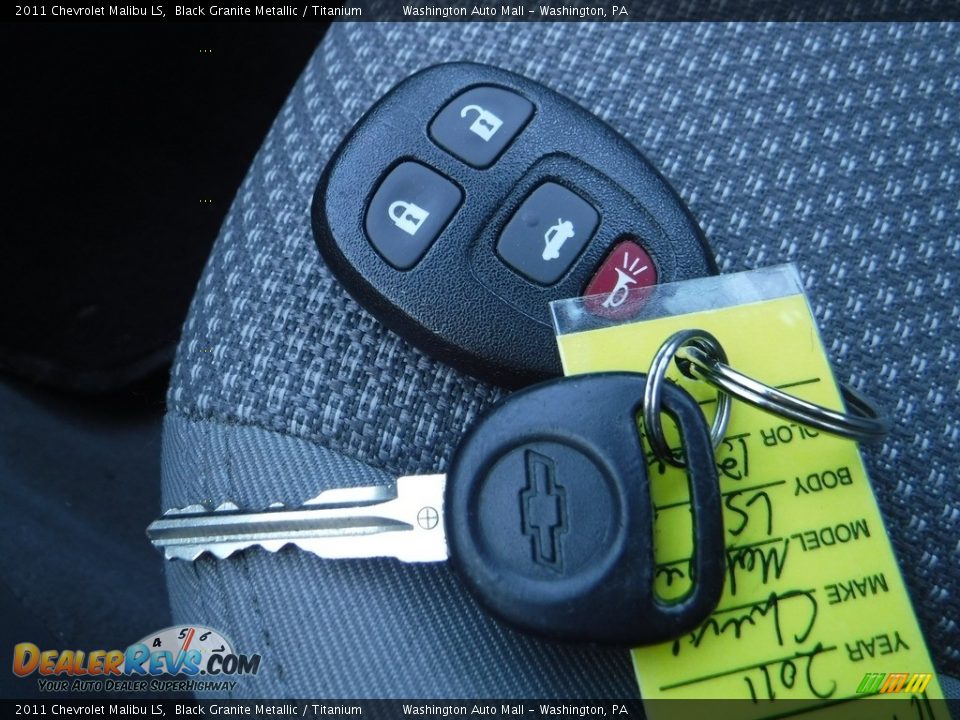 2011 Chevrolet Malibu LS Black Granite Metallic / Titanium Photo #22