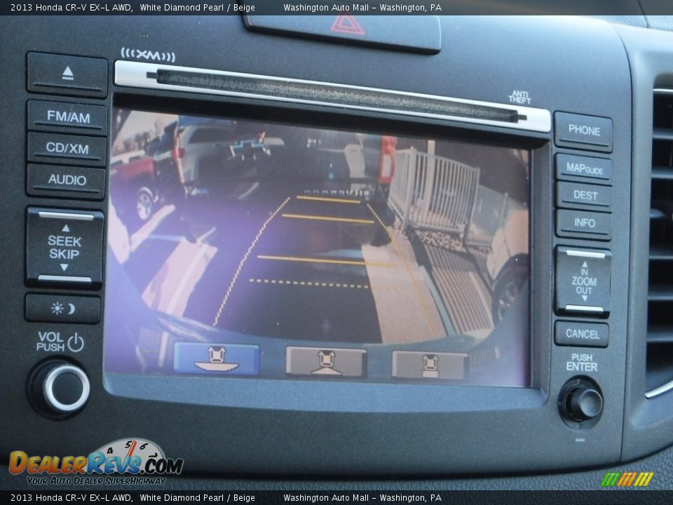 2013 Honda CR-V EX-L AWD White Diamond Pearl / Beige Photo #6