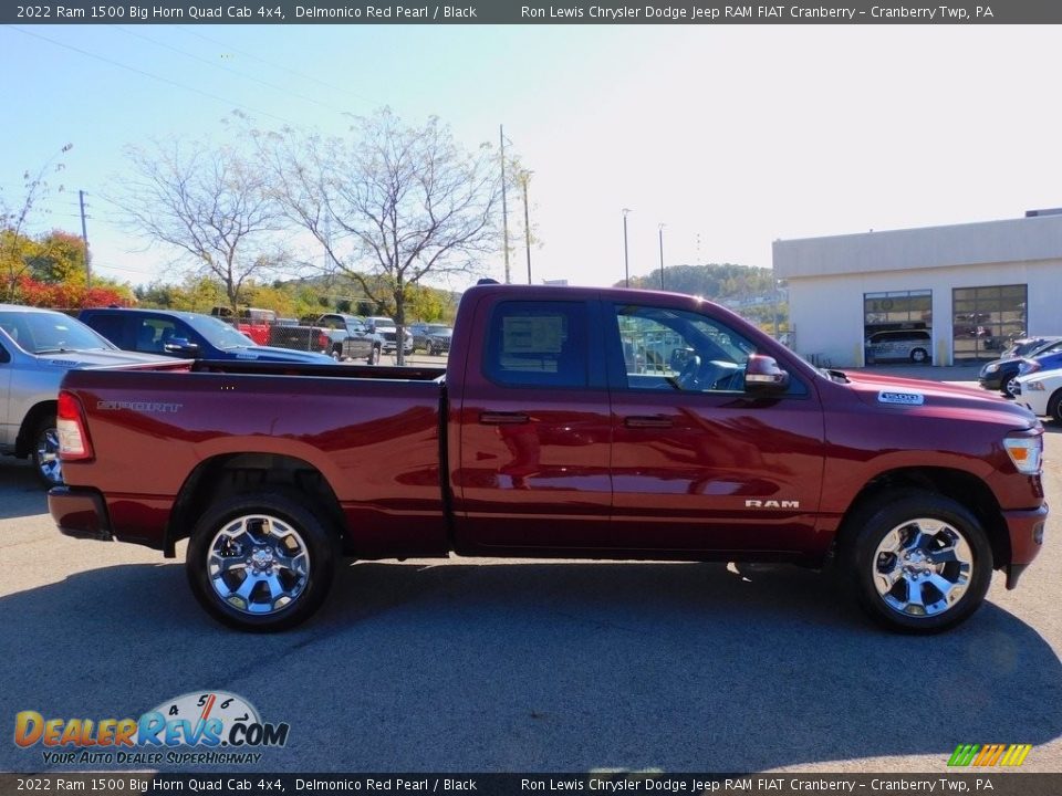 2022 Ram 1500 Big Horn Quad Cab 4x4 Delmonico Red Pearl / Black Photo #4