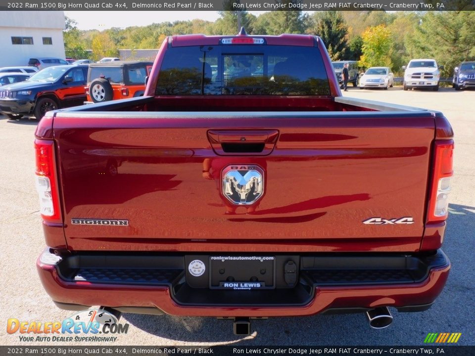 2022 Ram 1500 Big Horn Quad Cab 4x4 Delmonico Red Pearl / Black Photo #6
