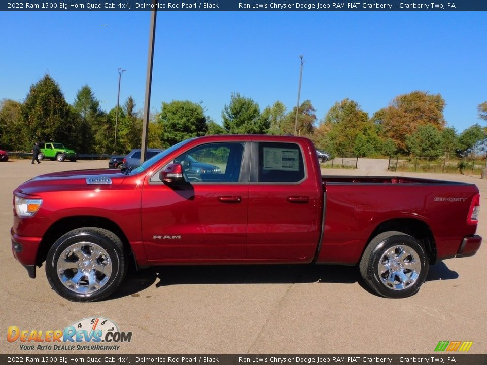 Delmonico Red Pearl 2022 Ram 1500 Big Horn Quad Cab 4x4 Photo #9