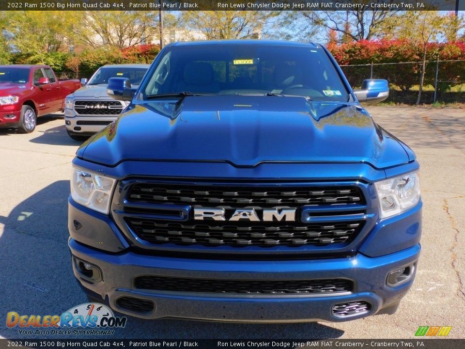 2022 Ram 1500 Big Horn Quad Cab 4x4 Patriot Blue Pearl / Black Photo #2