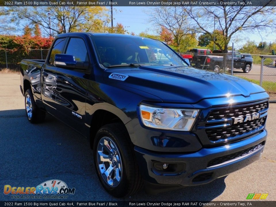 Front 3/4 View of 2022 Ram 1500 Big Horn Quad Cab 4x4 Photo #3