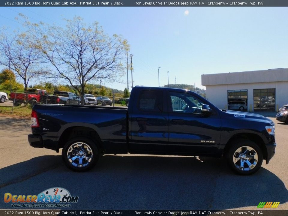 2022 Ram 1500 Big Horn Quad Cab 4x4 Patriot Blue Pearl / Black Photo #4