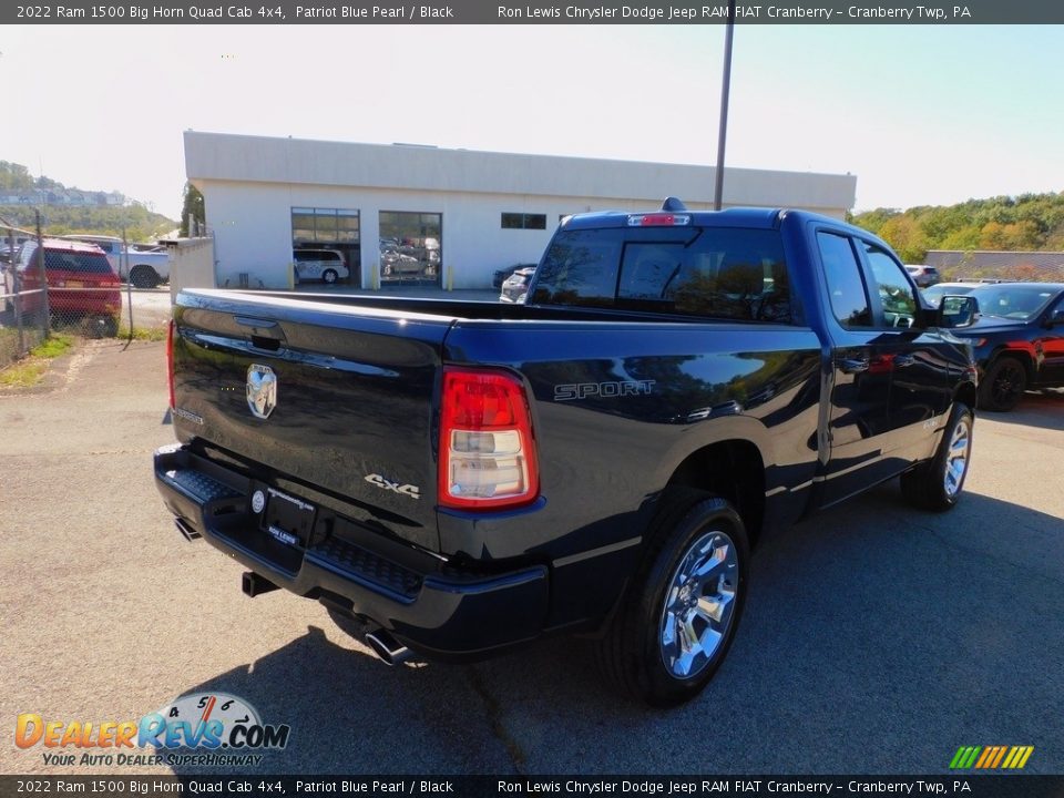 2022 Ram 1500 Big Horn Quad Cab 4x4 Patriot Blue Pearl / Black Photo #5