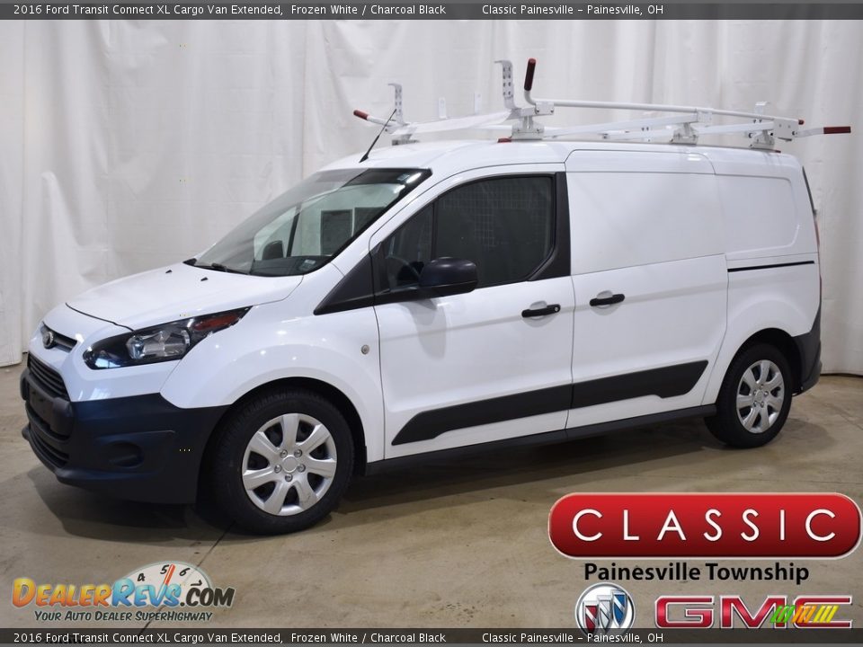 2016 Ford Transit Connect XL Cargo Van Extended Frozen White / Charcoal Black Photo #1