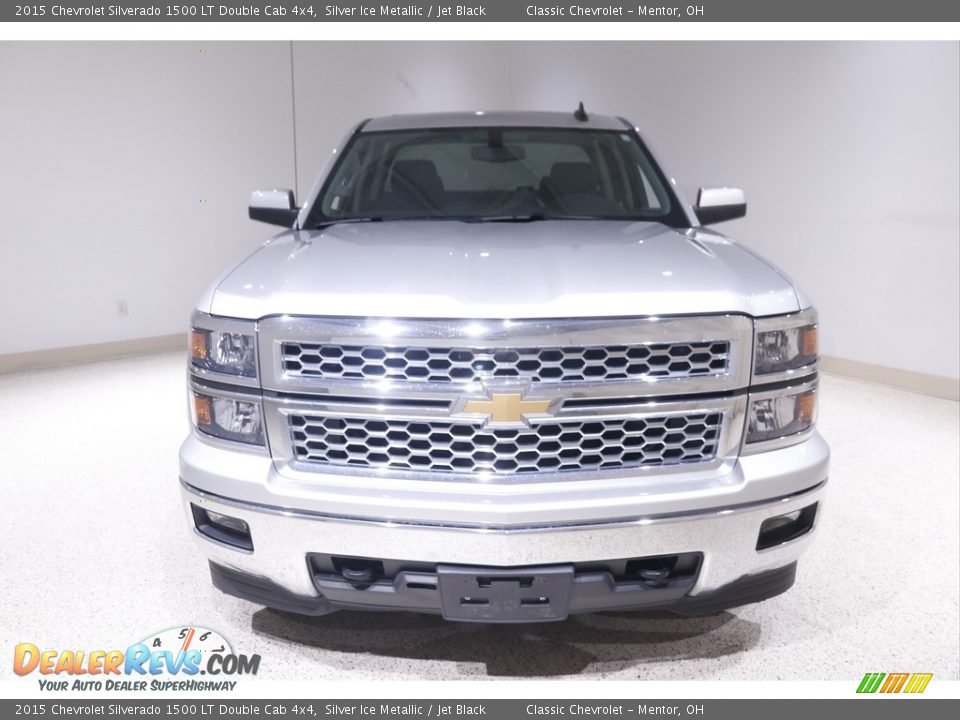 2015 Chevrolet Silverado 1500 LT Double Cab 4x4 Silver Ice Metallic / Jet Black Photo #2