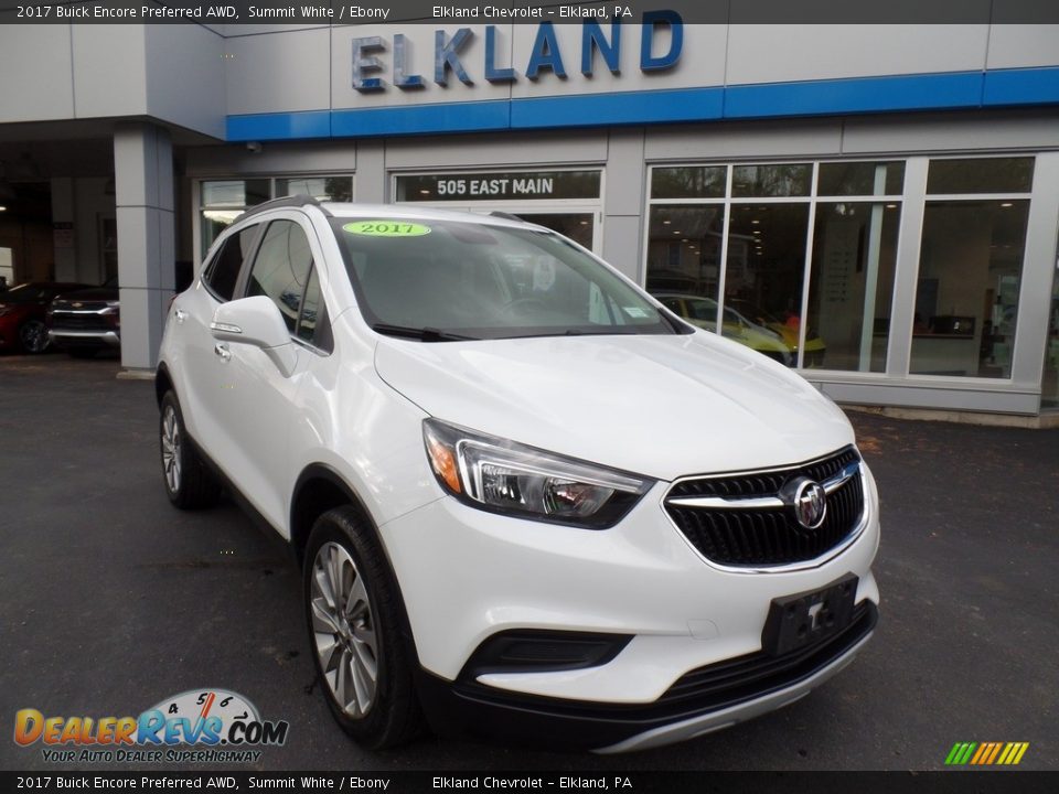 2017 Buick Encore Preferred AWD Summit White / Ebony Photo #4