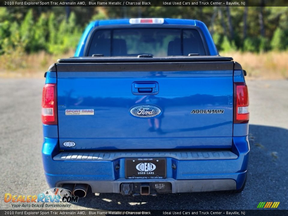 2010 Ford Explorer Sport Trac Adrenalin AWD Blue Flame Metallic / Charcoal Black Photo #4