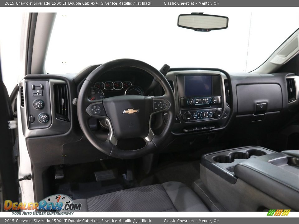 2015 Chevrolet Silverado 1500 LT Double Cab 4x4 Silver Ice Metallic / Jet Black Photo #7