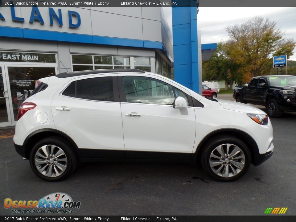 2017 Buick Encore Preferred AWD Summit White / Ebony Photo #6