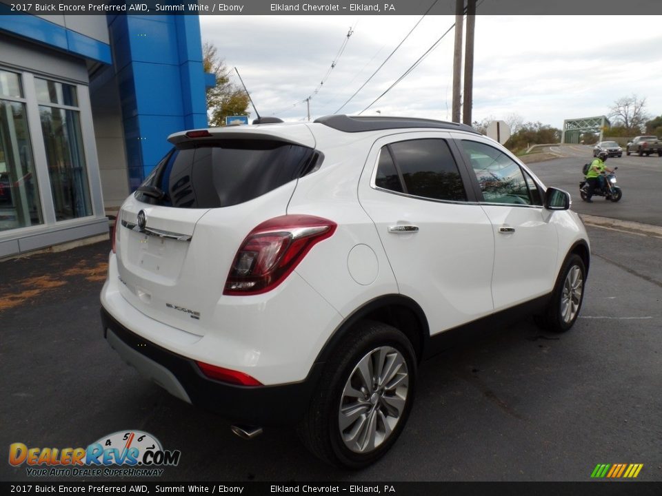 2017 Buick Encore Preferred AWD Summit White / Ebony Photo #7