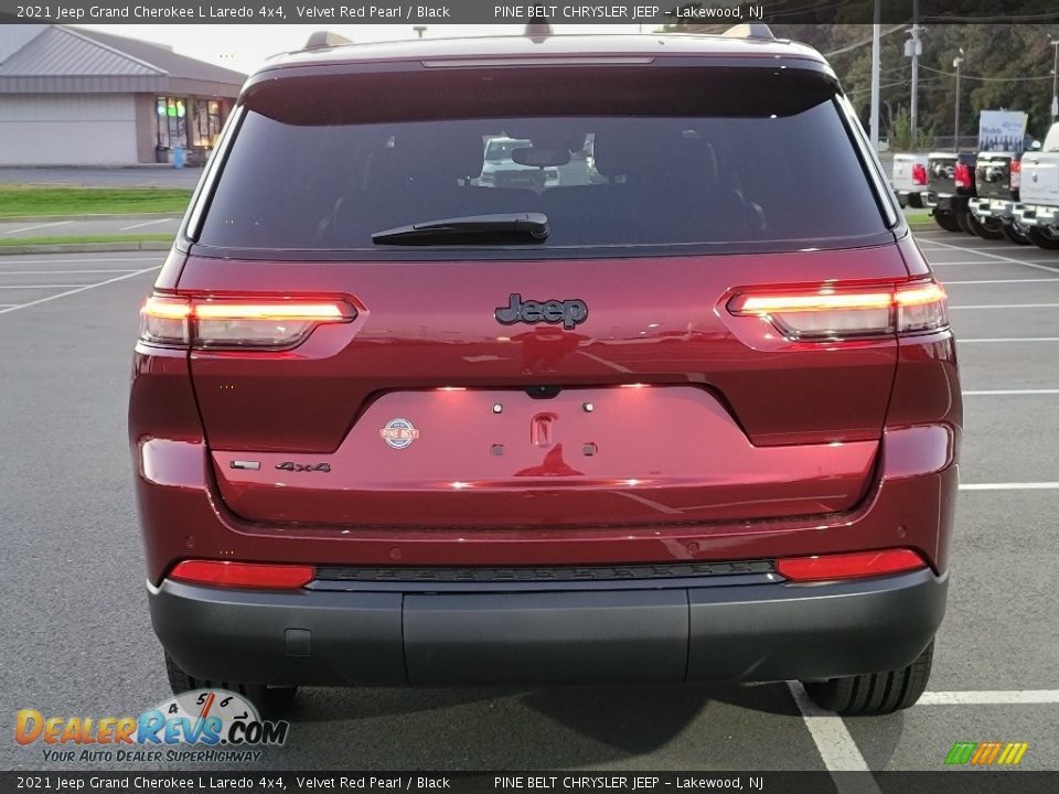 2021 Jeep Grand Cherokee L Laredo 4x4 Velvet Red Pearl / Black Photo #7