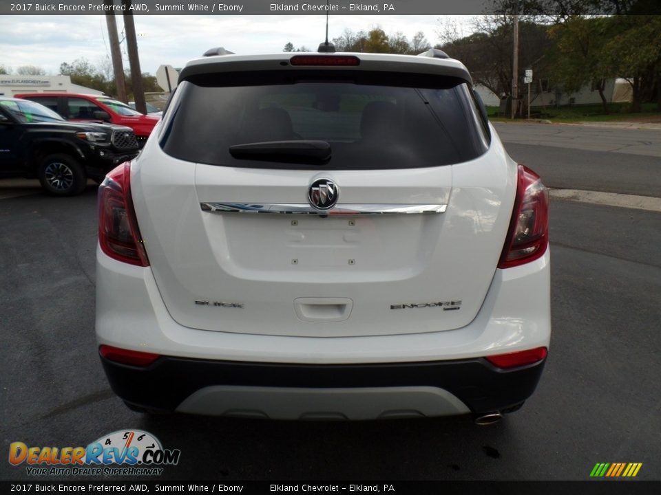 2017 Buick Encore Preferred AWD Summit White / Ebony Photo #8