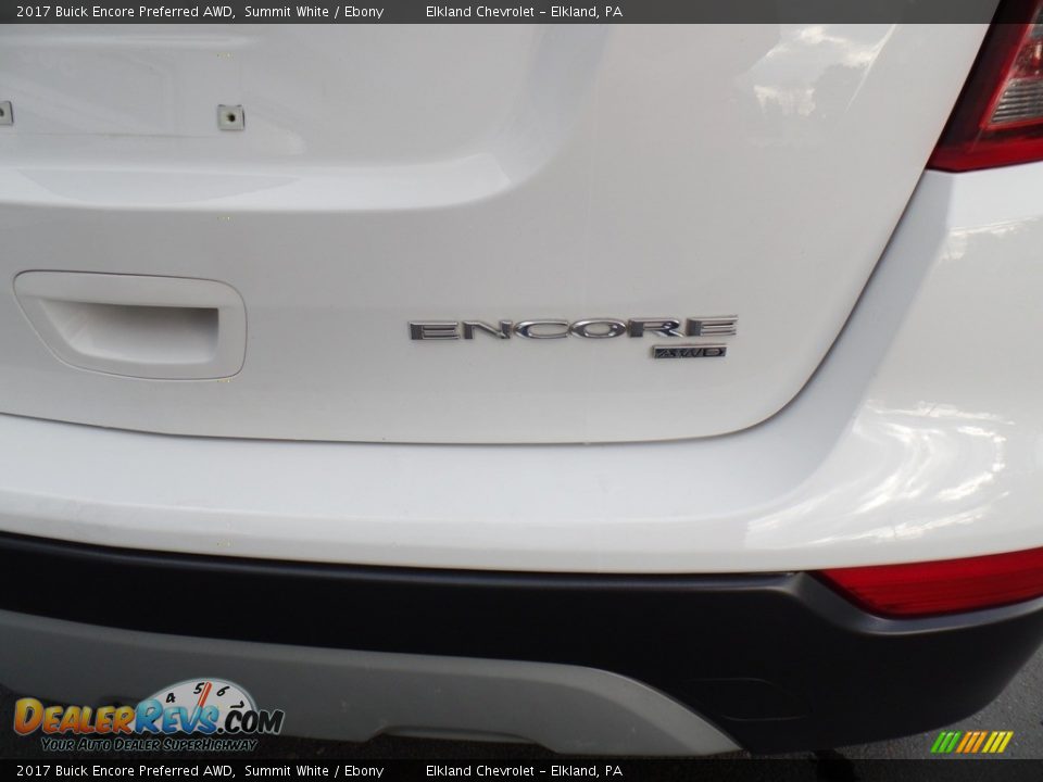 2017 Buick Encore Preferred AWD Summit White / Ebony Photo #12