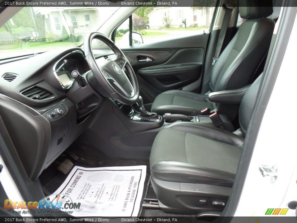 2017 Buick Encore Preferred AWD Summit White / Ebony Photo #16
