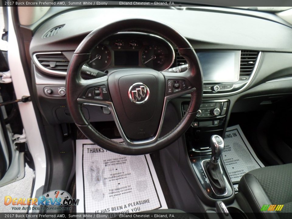 2017 Buick Encore Preferred AWD Summit White / Ebony Photo #18