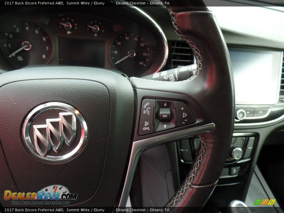 2017 Buick Encore Preferred AWD Summit White / Ebony Photo #19