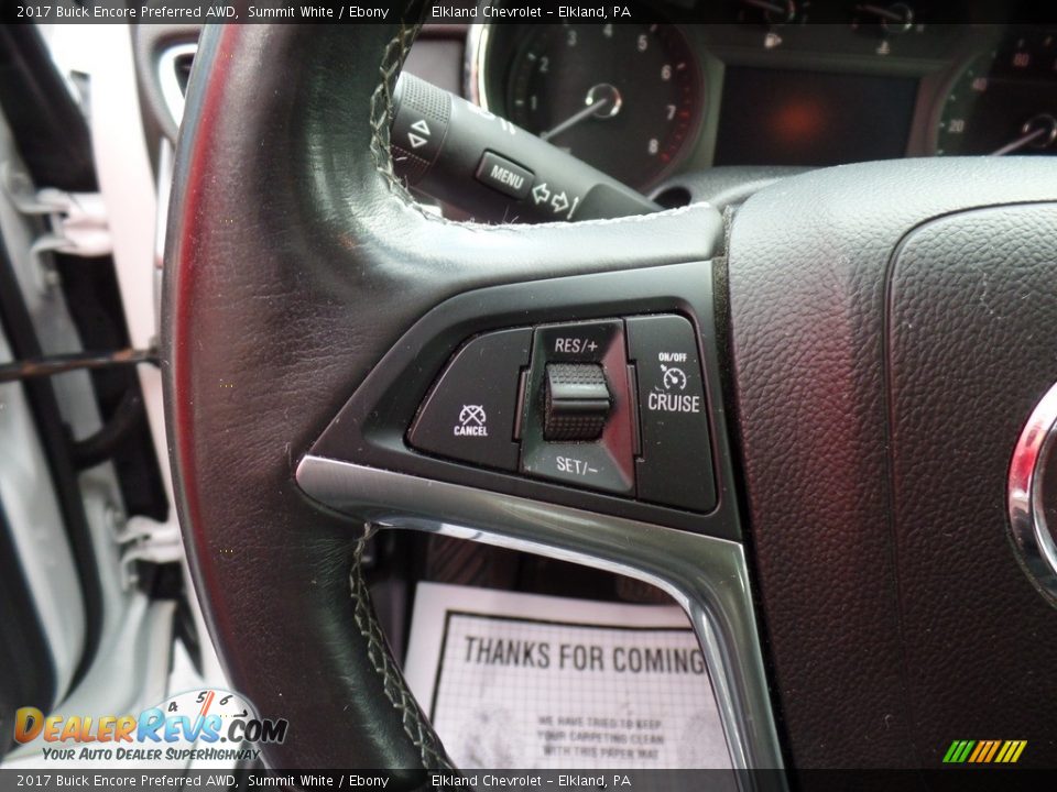 2017 Buick Encore Preferred AWD Summit White / Ebony Photo #20