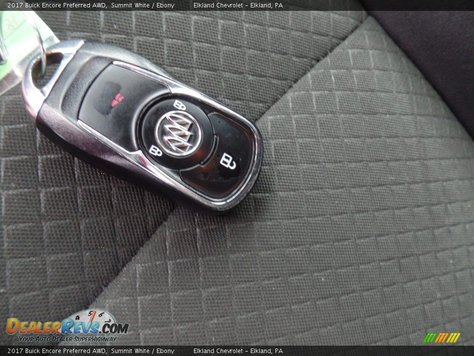 2017 Buick Encore Preferred AWD Summit White / Ebony Photo #22