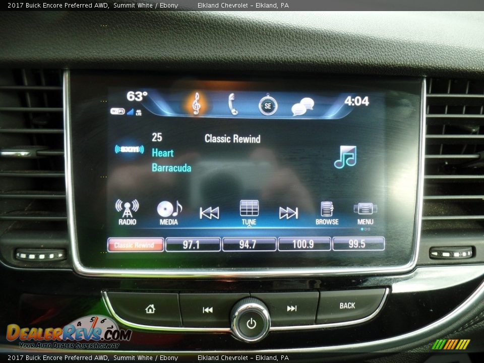 2017 Buick Encore Preferred AWD Summit White / Ebony Photo #26