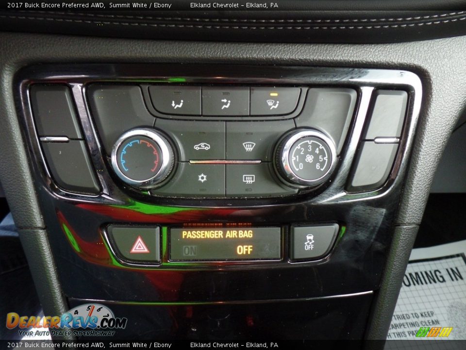 2017 Buick Encore Preferred AWD Summit White / Ebony Photo #28