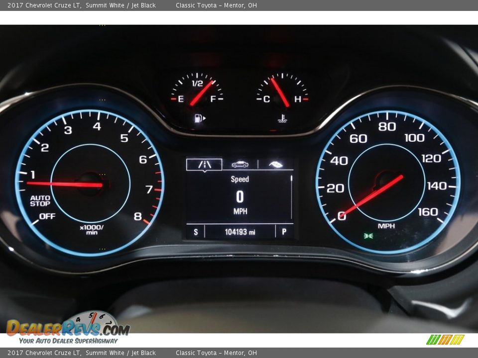 2017 Chevrolet Cruze LT Summit White / Jet Black Photo #8