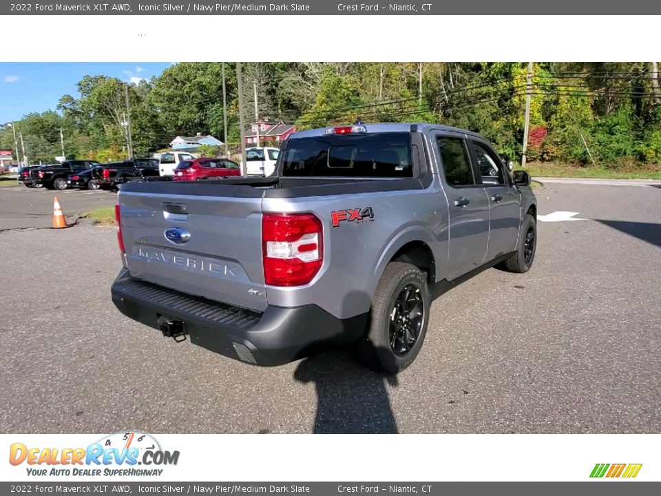 2022 Ford Maverick XLT AWD Iconic Silver / Navy Pier/Medium Dark Slate Photo #7