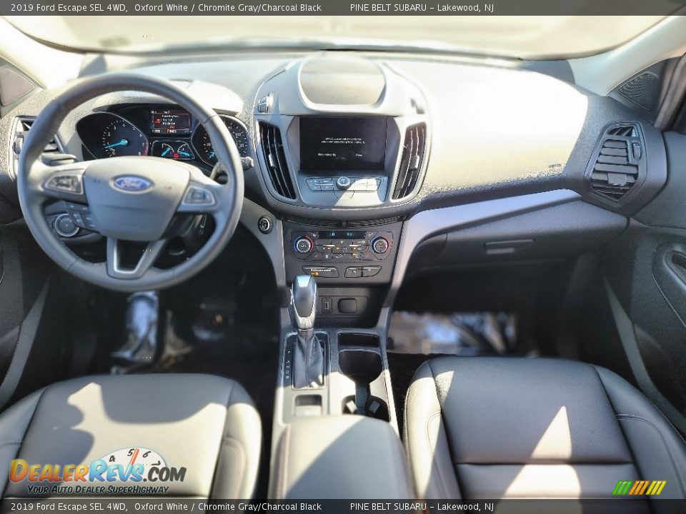 2019 Ford Escape SEL 4WD Oxford White / Chromite Gray/Charcoal Black Photo #6