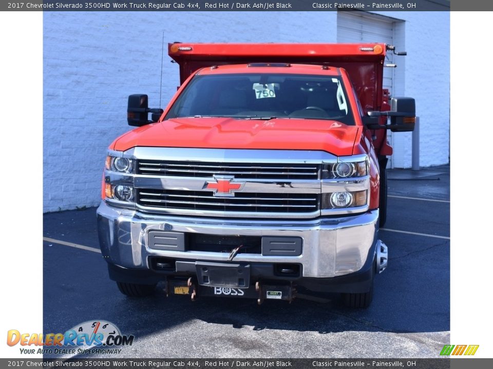 2017 Chevrolet Silverado 3500HD Work Truck Regular Cab 4x4 Red Hot / Dark Ash/Jet Black Photo #4