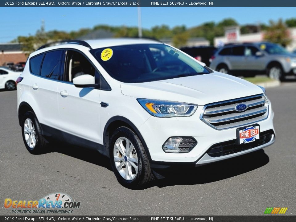 2019 Ford Escape SEL 4WD Oxford White / Chromite Gray/Charcoal Black Photo #10