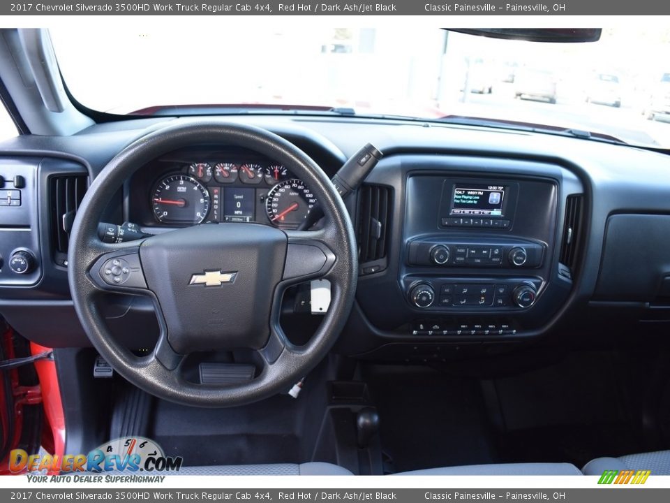 2017 Chevrolet Silverado 3500HD Work Truck Regular Cab 4x4 Red Hot / Dark Ash/Jet Black Photo #10