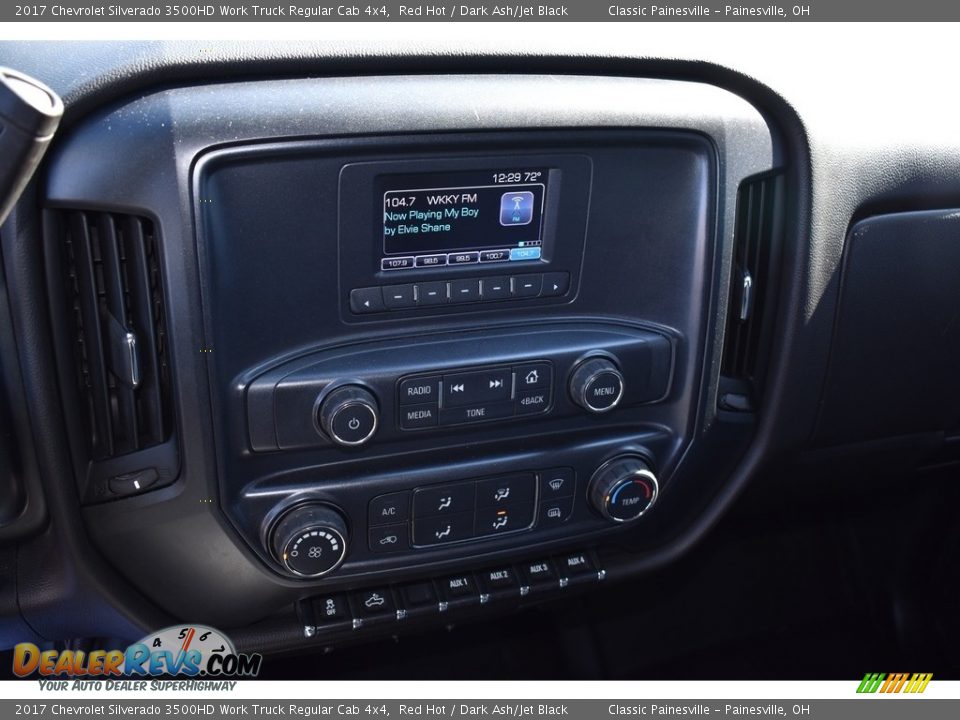 2017 Chevrolet Silverado 3500HD Work Truck Regular Cab 4x4 Red Hot / Dark Ash/Jet Black Photo #11