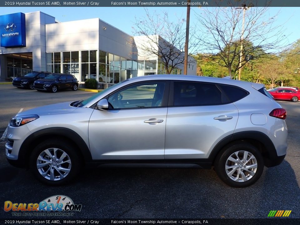 2019 Hyundai Tucson SE AWD Molten Silver / Gray Photo #2