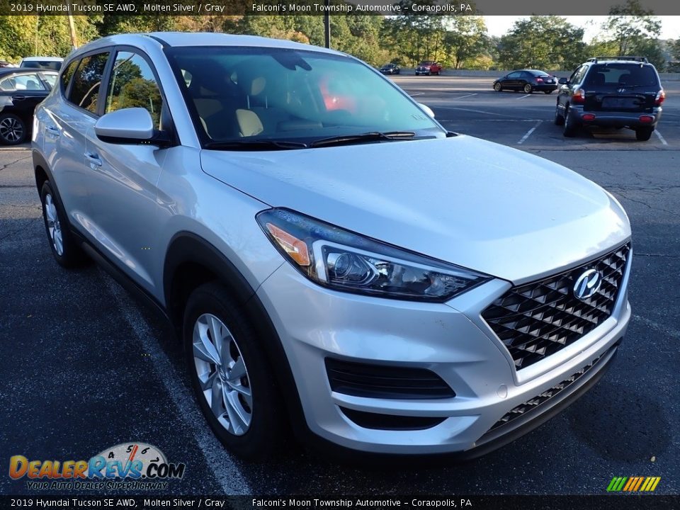 2019 Hyundai Tucson SE AWD Molten Silver / Gray Photo #4